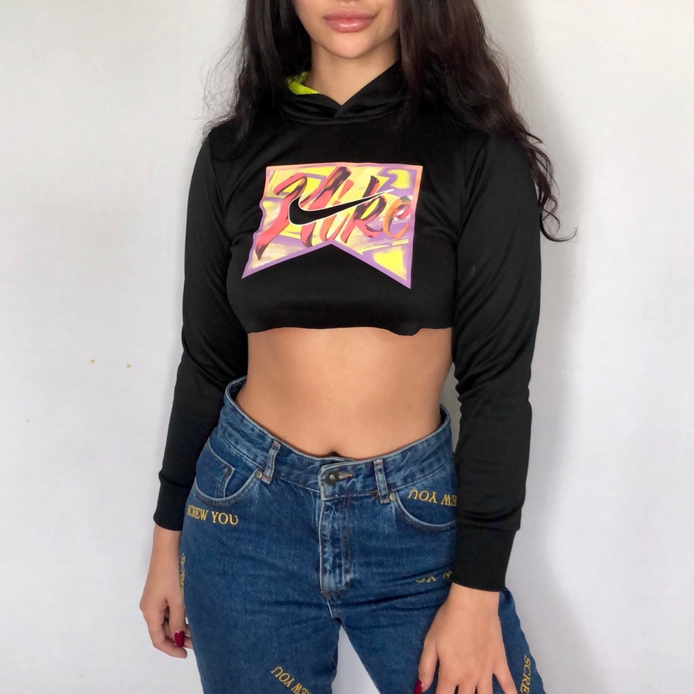 VNTG NIKE CROP HOODIE